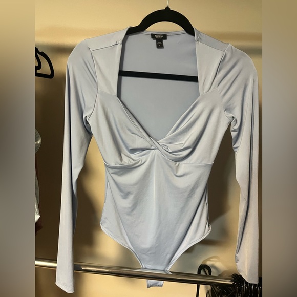 Express Tops - Blue bodysuit